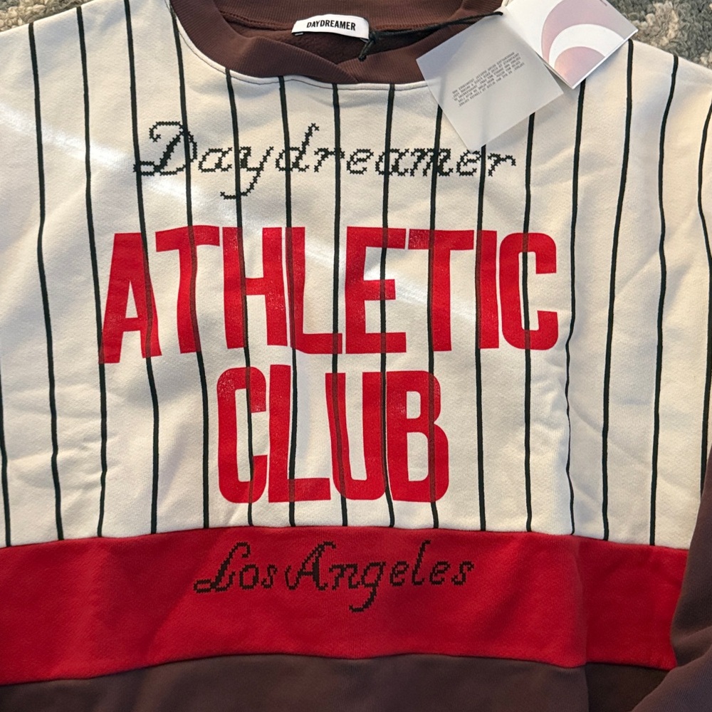 Daydreamer Men's Crewneck Sweater - Brown and Red - Picture 2 of 3